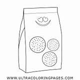 Paquete Biscuits Galletas Ultracoloringpages sketch template