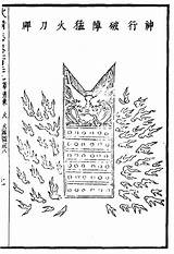 Dynasty Ming Shield Huo Weaponised Shields Meng Dao Xing Zhen Po Shen Flamethrower Pai Chinese Drawing sketch template