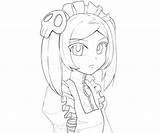 Marie Bloody Skullgirls Face Coloring Pages Printable sketch template