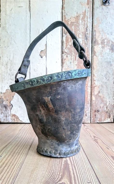 antiques atlas leather bucket