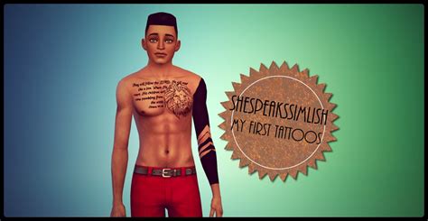 My Sims 4 Blog Tattoos For Males By Shespeakssimlish