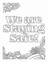 Covid 19 Coloring Color Signs Safe Support Cbs58 During Staying sketch template