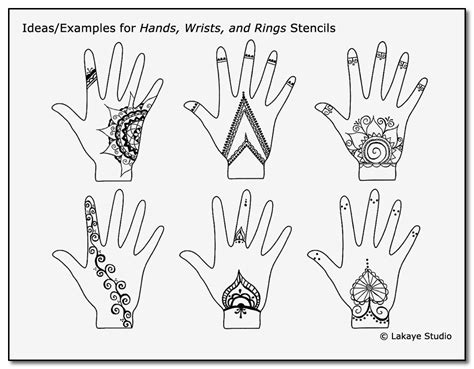 printable henna stencils  printable templates