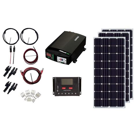 grape solar  watt  grid solar panel kit gs  kit bt  home depot