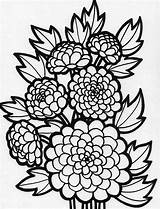 Coloring Peony Flower Flowers Pages Color Printable Getcolorings Netart sketch template