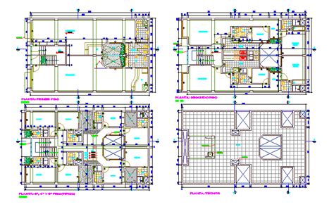 meter twin bungalow plan layout cadbull