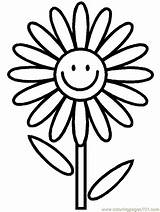 Daisy Drawing Gerber Coloring Para Flor Flower Flowers Pages Color Cartoon Gerbera Clipart Print Kids Sheet Printable Simple Flores Spring sketch template