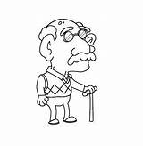 Old Coloring Man Pages Clipart Men People Color Colouring Stamps Age Printables Digital Digi Cards Clip Print Kids Explore Cartoon sketch template