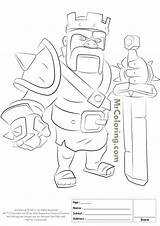 Clash Barbarian Royale Clans sketch template
