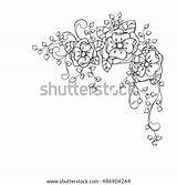 Blossoming Antistress Scalable Shutterstock sketch template