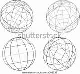 Sphere Vector Outlines Stock Shutterstock Globe Wireframe Lightbox Save sketch template