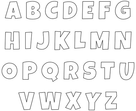 printable letter stencils large