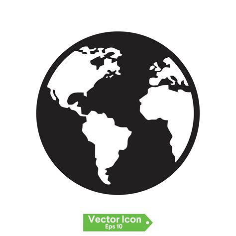 planet map globe icons vector earth symbols world globus pictograms