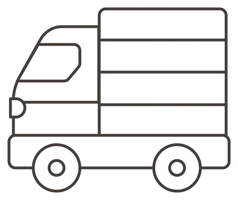 delivery truck coloring page colouringpages