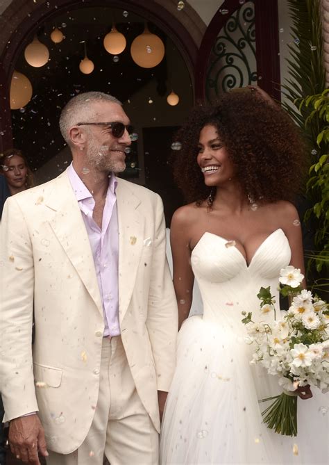 Model Tina Kunakey And Actor Vincent Cassel Are Married In