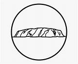 Uluru Ayers Clipartkey sketch template