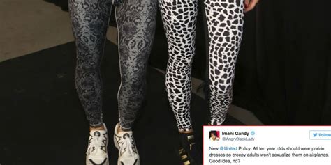 United Airlines Bans Passengers Wearing Leggings Setting Off A