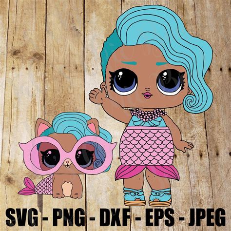 lol doll svg cut files svg png eps dxf file  svg cut