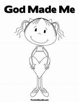 God Coloring Made Pages Special Am People Printable Colouring Color Bible Created Kids Print Preschool Crafts Activities Getcolorings Sheets Loves sketch template