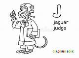 Jaguar Judge Animal Barrister Briefcase Mantle sketch template