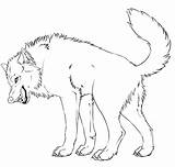 Wolf Drawing Coloring Pages Dog Snarling Lineart Snarl Horse Choose Board Drawings Getdrawings Realistic sketch template