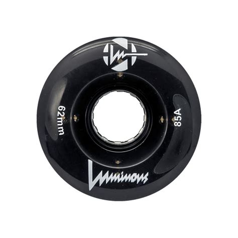 luminous quad black wheels  hardness  diameter mm