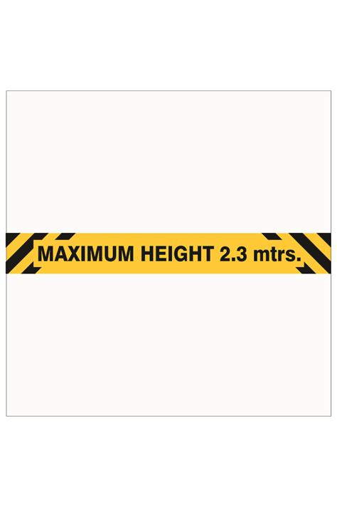 maximum height overhead sign buy  discount safety signs australia