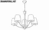 Chandelier Draw Drawing Drawingforall Ayvazyan Stepan Tutorials Posted House sketch template