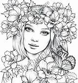 Budek Mariola Fairy Malvorlagen A3 Malvorlage Ausmalen Blumen Wasserfarbe Physics Drus Ups Gesichter Ausdrucken Mandalas Zeichen Monarch Inked Kelleeart Klara sketch template