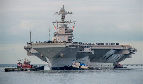 updated uss gerald ford starts sea trials     year