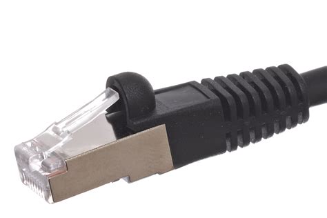 ft cate cable black shielded mhz cat  patch cable