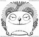 Porcupine Drawing Lineart Sly Mascot Character Illustration Cartoon Clipart Line Royalty Cory Thoman Coloring Graphic Vector Getdrawings sketch template