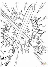 Coloring Pages Wars Star Lightsaber Laser Sword Colorings sketch template