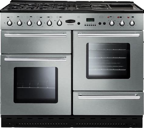 buy rangemaster toledo  gas range cooker stainless steel chrome  delivery currys