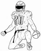 Pages Coloring College Nfl Print Getcolorings Football Players sketch template