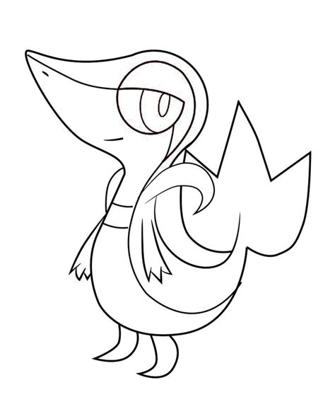 printable snivy coloring pages  picture   cartoon coloring