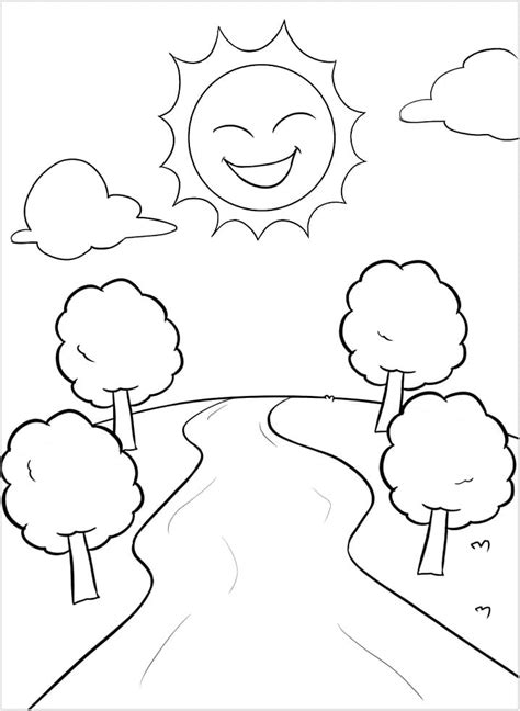 zigzag river coloring page  printable coloring pages  kids