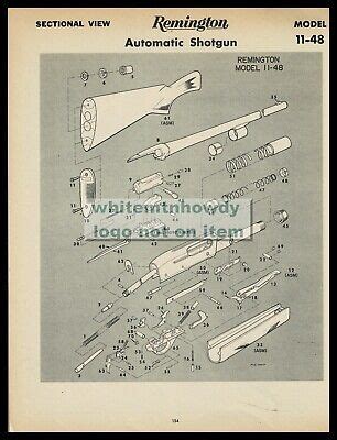 remington   automatic shotgun schematic   page parts list ebay