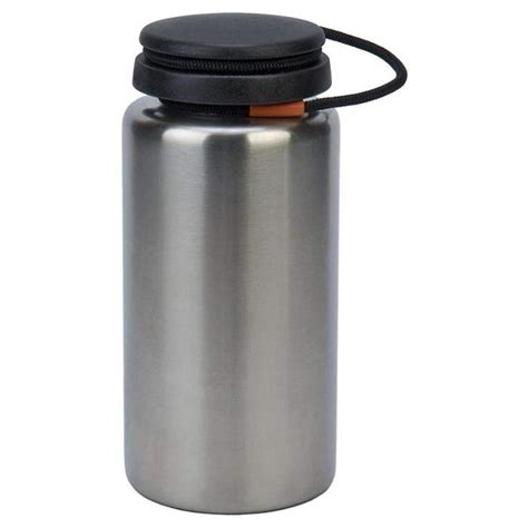 nalgene stainless steel wide mouth bottle  litre tamarack outdoors