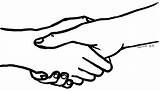 Shaking Hands Hand Coloring Drawing Handshake Pages Outline Reference Clipart Two People Human Meeting Color Clip Template Face Cliparts Clipartmag sketch template