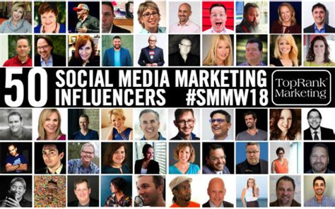 list  social media marketing influencers social