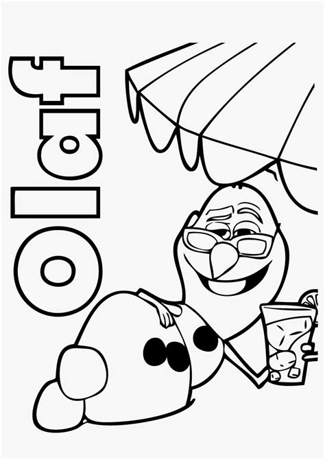 frozen coloring pages olaf  summer   part  frozen coloring hd