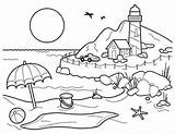 House Coloring Pages Beach Simple Estate Real Printable Cartoon Getcolorings Color Getdrawings sketch template