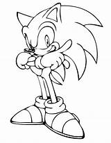 Sonic Coloring Pages Hedgehog Printable Shadow Cool Print Exe Tails Colouring Werehog Color Clipart Hedge Book Kids Library Gif Cartoon sketch template