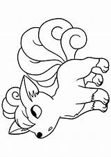 Coloring Vulpix Ditto Pokémon Kopi επισκεφτείτε το Pikachu Freude sketch template
