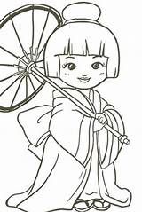 Japonesas Bonecas Japonesa Sheets Kokeshi Boneca Geisha Japoneses Clipartmag sketch template