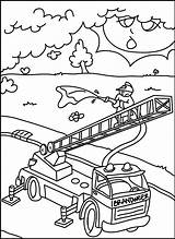 Fire Brigade Coloring Kids Fun Votes Brandweer sketch template