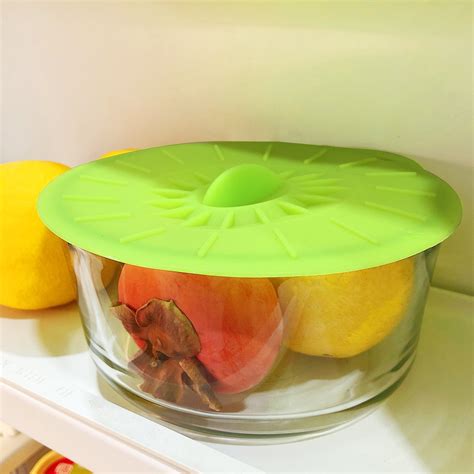 wrapables reusable silicone suction bowl lids food storage covers