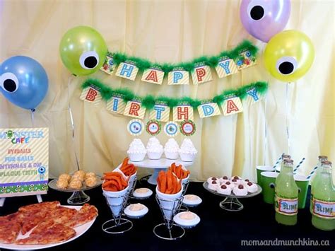 monster birthday party ideas moms munchkins