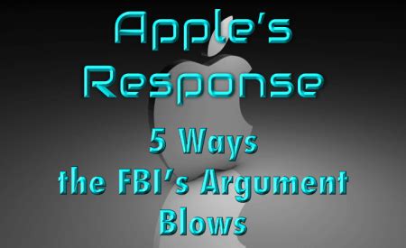 apples response   ways  fbis argument blows